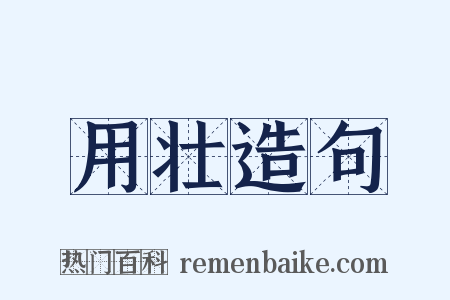 用壮造句是什么意思的图片